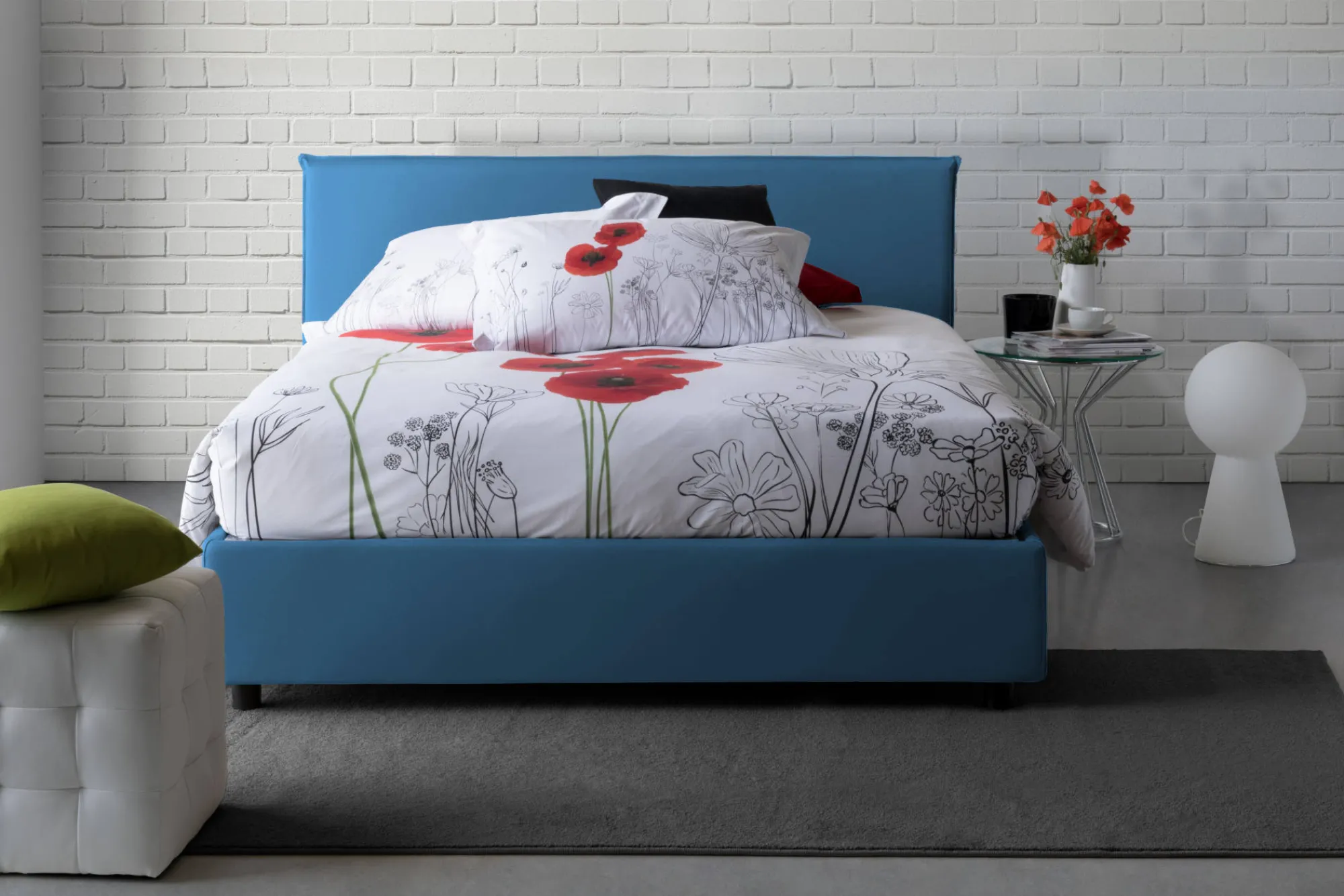 Letto matrimoniale Anassimene, con materasso Cm 160x190 incluso,<Dmora New