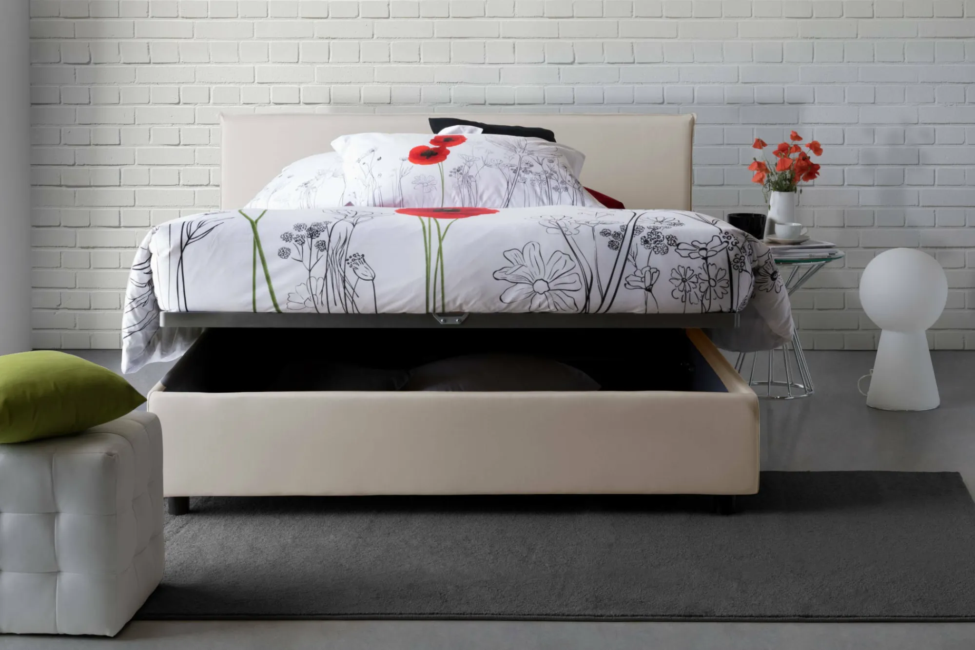 Letto matrimoniale Anassimene, con materasso Cm 160x190 incluso,<Dmora New