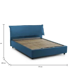 Letto matrimoniale Andyymion, adatto per materasso 160x190 cm,<Dmora Best Sale