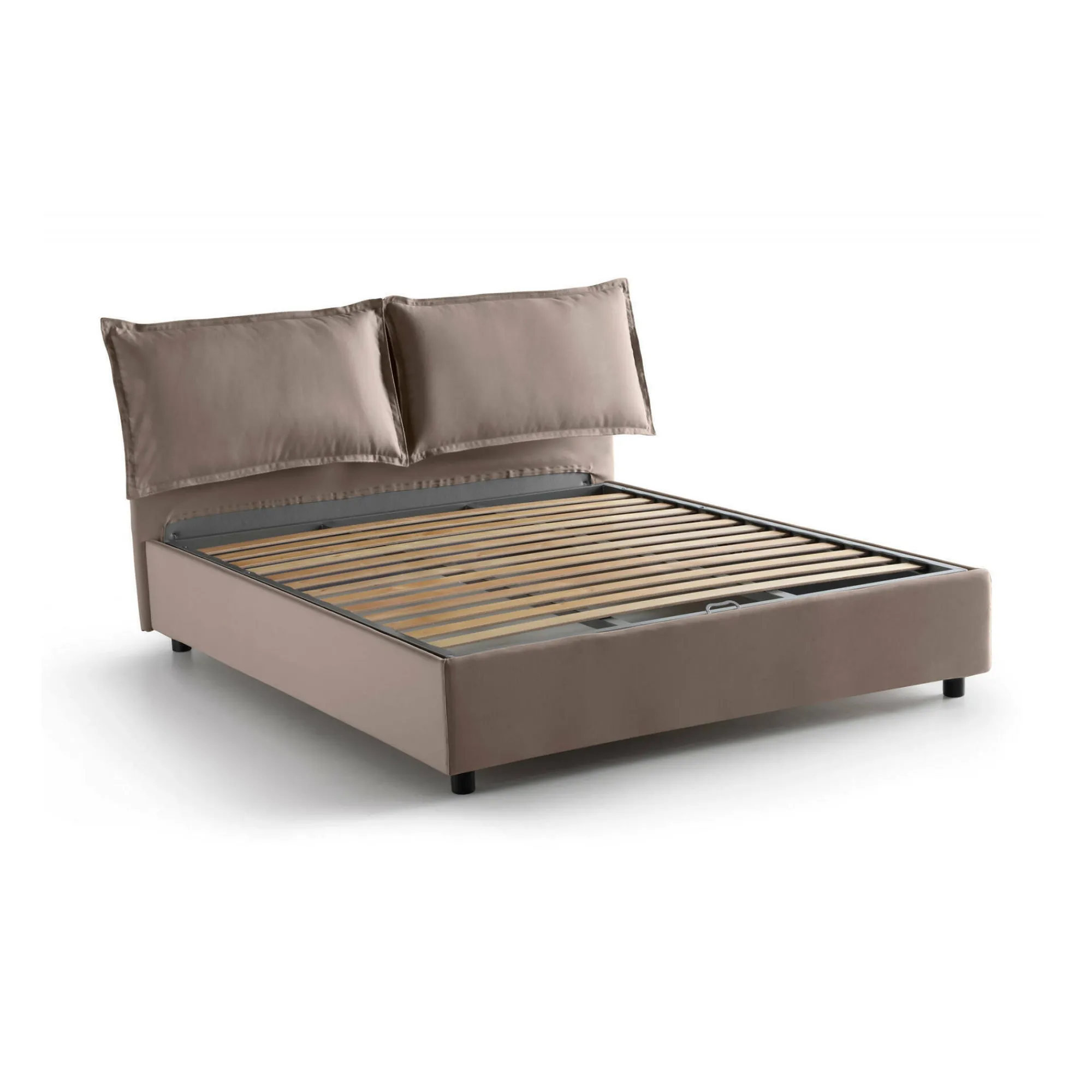 Letto matrimoniale Anjin, adatto per materasso Cm 160x190,<Dmora New