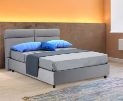 Letto matrimoniale Annus, Con materasso Cm 160x200 incluso,<Dmora Flash Sale