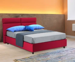 Letto matrimoniale Annus, Con materasso Cm 160x200 incluso,<Dmora Cheap
