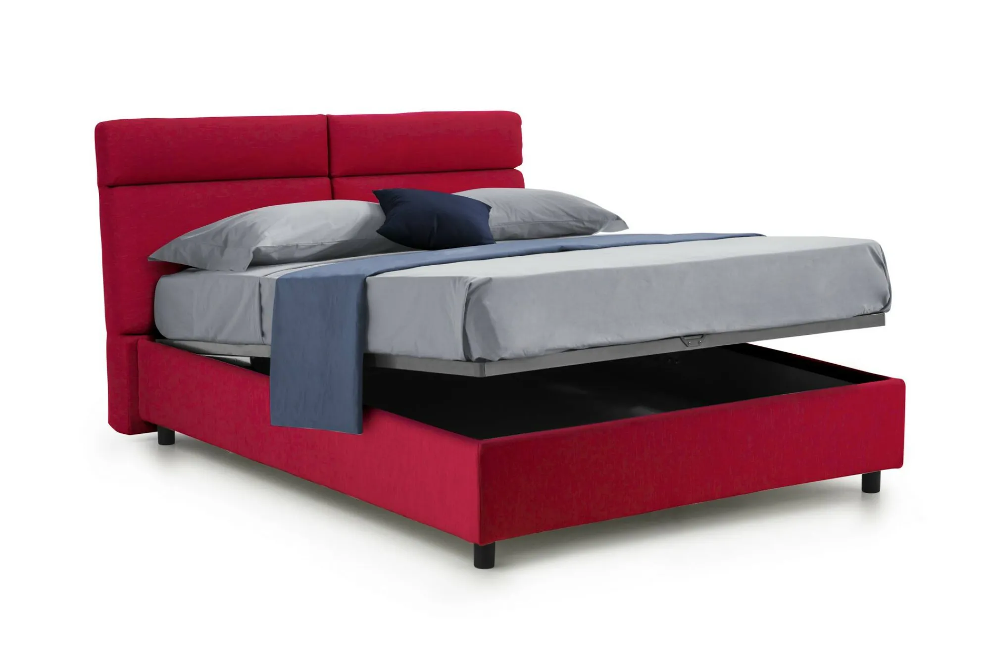 Letto matrimoniale Annus, Con materasso Cm 160x200 incluso,<Dmora Cheap