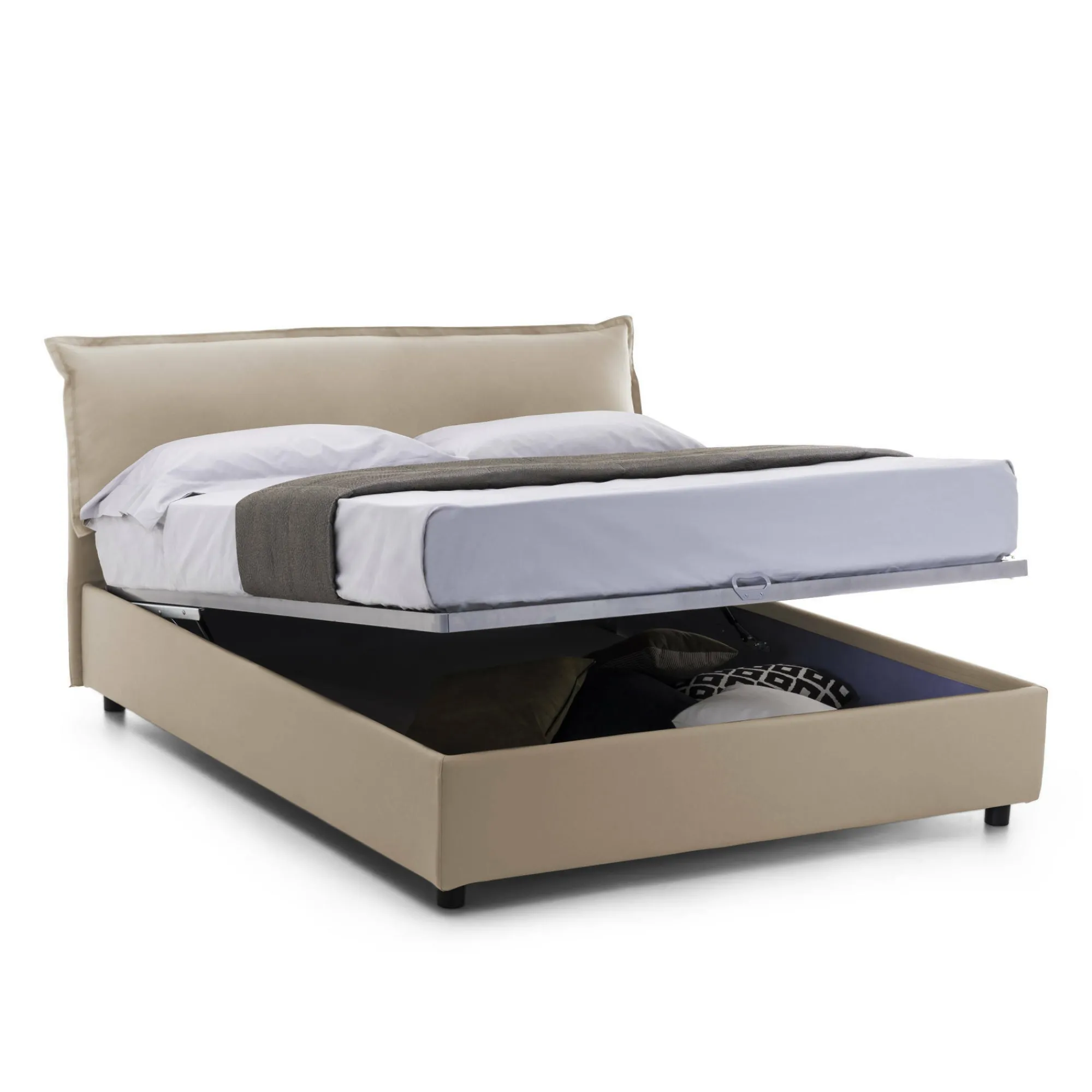 Letto matrimoniale Apaia, adatto per materasso Cm 160x200,<Dmora Flash Sale