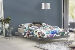 Letto matrimoniale Arbatrax, adatto per materasso Cm 160x190,<Dmora Outlet