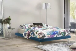Letto matrimoniale Arbatrax, adatto per materasso Cm 160x190,<Dmora Fashion