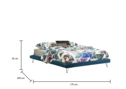 Letto matrimoniale Arbatrax, adatto per materasso Cm 160x190,<Dmora Fashion