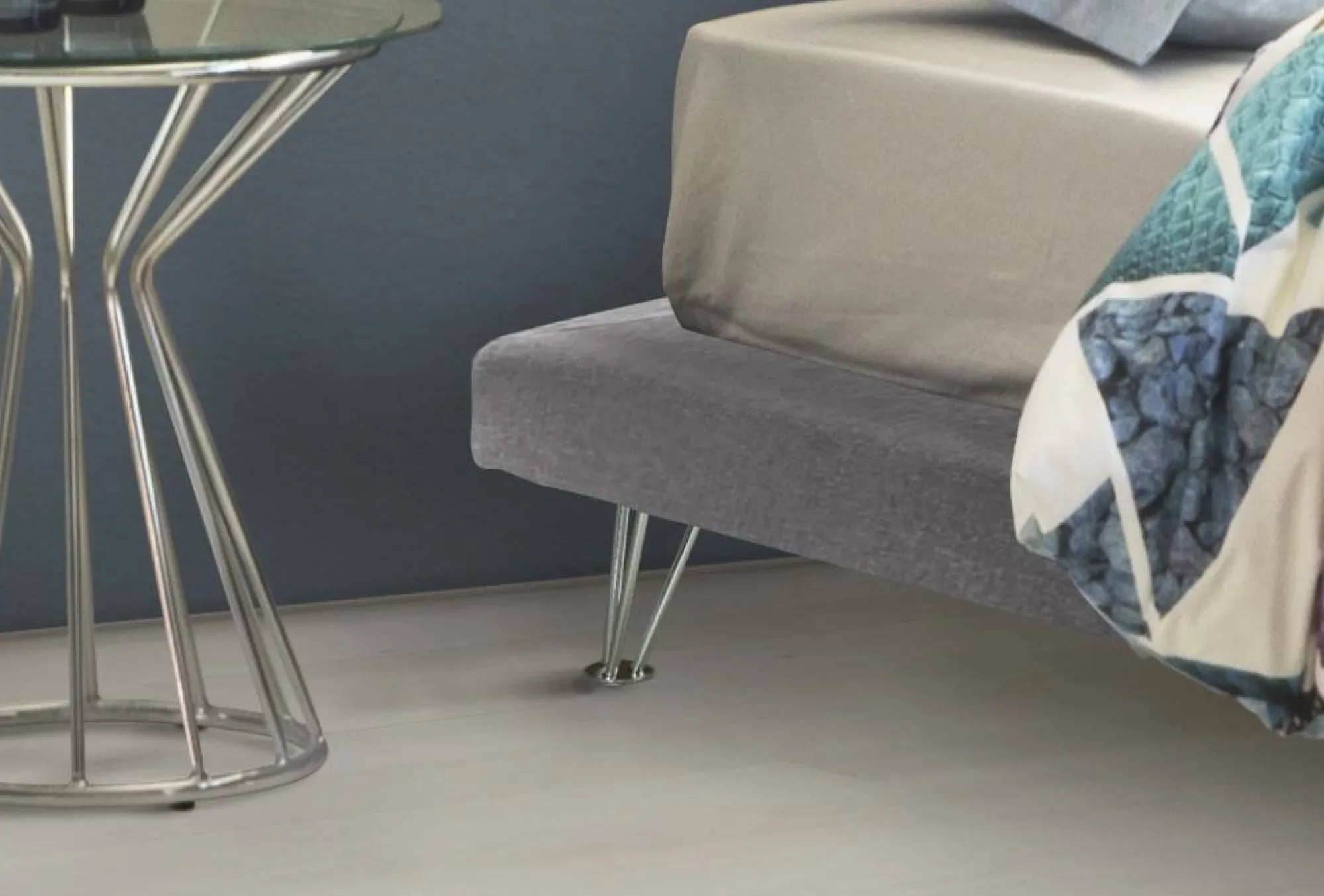 Letto matrimoniale Arbatrax, adatto per materasso Cm 160x190,<Dmora Outlet
