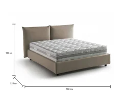 Letto matrimoniale Arcole, con materasso Cm 160x200 incluso,<Dmora Store