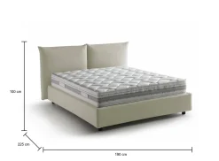 Letto matrimoniale Arcole, con materasso Cm 160x200 incluso,<Dmora Store