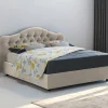 Letto matrimoniale Arex, Adatto a materasso Cm 160x190,<Dmora Clearance