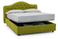 Letto matrimoniale Arex, Adatto a materasso Cm 160x190,<Dmora New