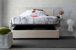 Letto matrimoniale Ariadni, con materasso Cm 160x200 incluso,<Dmora Clearance