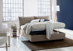 Letto matrimoniale Aris, adatto per materasso Cm 160x200,<Dmora Clearance