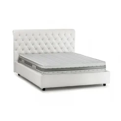 Letto matrimoniale Arnorld, , con incluso materasso da 160x190 cm<Dmora Store