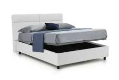 Letto matrimoniale Asica, Con materasso Cm 160x190 incluso,<Dmora Clearance