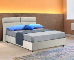 Letto matrimoniale Ator, Adatto a materasso Cm 160x200,<Dmora Flash Sale