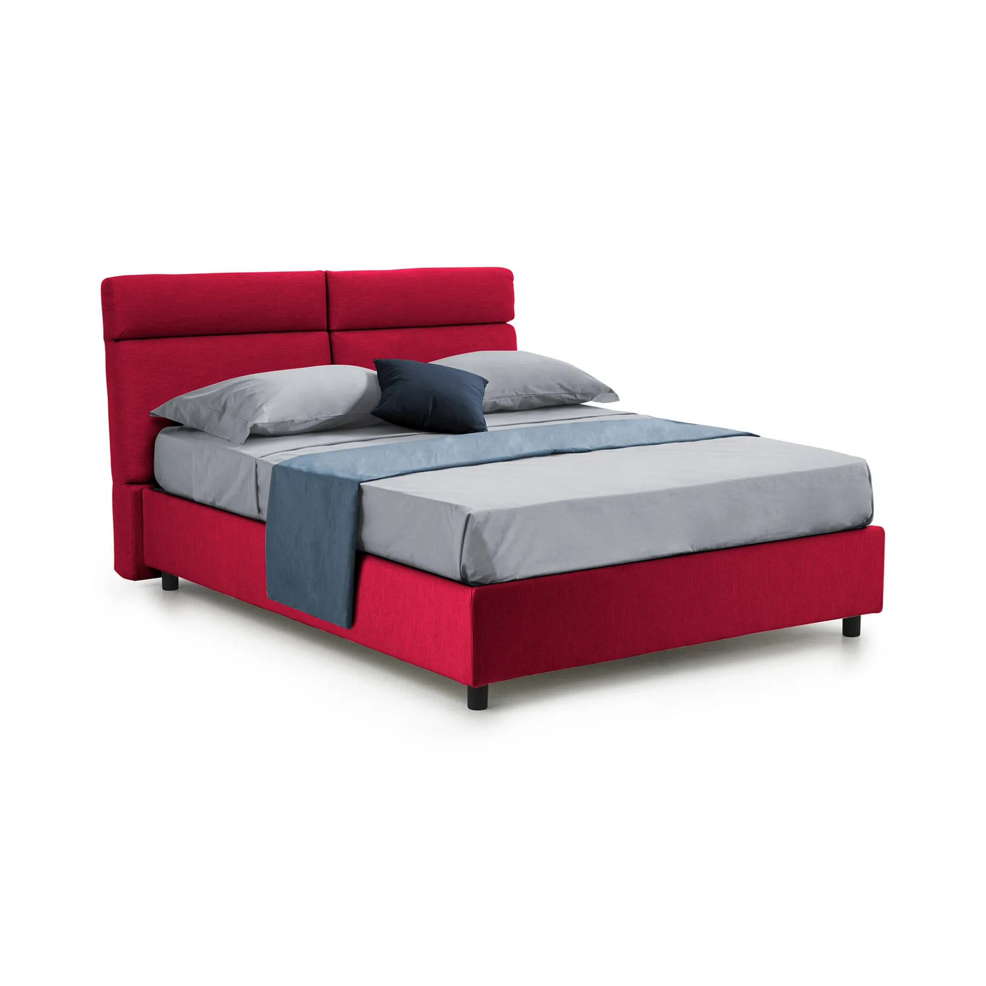 Letto matrimoniale Ator, Adatto a materasso Cm 160x200,<Dmora Cheap