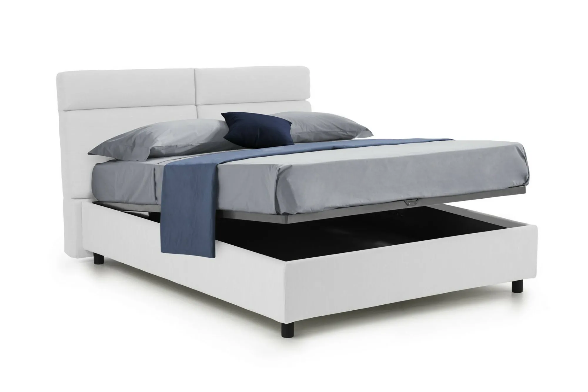 Letto matrimoniale Ator, Adatto a materasso Cm 160x200,<Dmora New