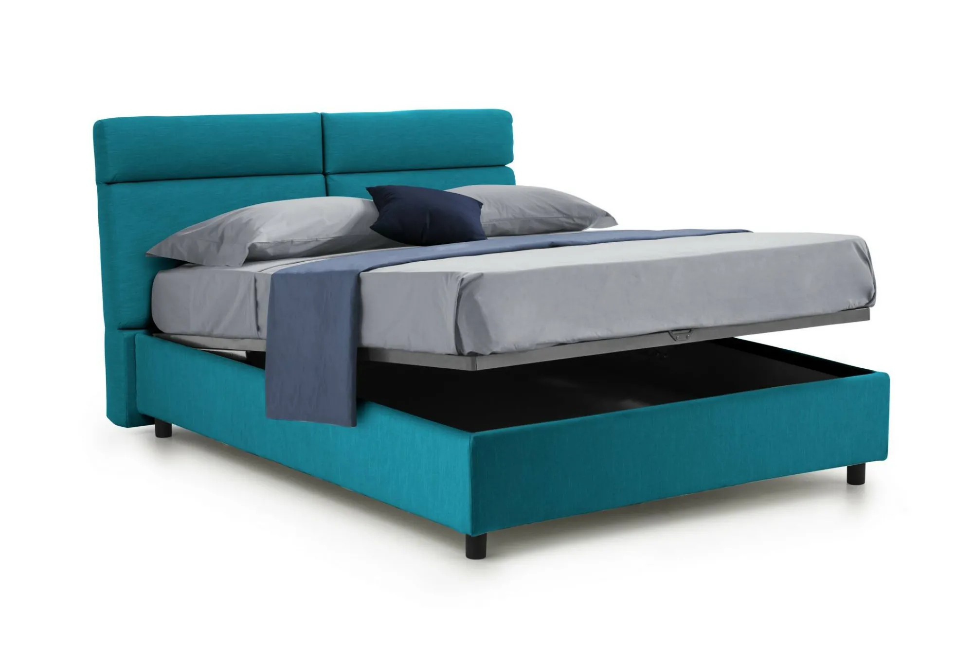 Letto matrimoniale Ator, Adatto a materasso Cm 160x200,<Dmora Best