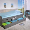 Letto matrimoniale Bayreuth, Sommier per camera da letto, Giroletto per stanza, Struttura porta materasso, 205x63 h98 cm,<Dmora Best