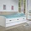 Letto matrimoniale Bayreuth, Sommier per camera da letto, Giroletto per stanza, Struttura porta materasso, 205x63 h98 cm,<Dmora New