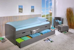 Letto matrimoniale Bayreuth, Sommier per camera da letto, Giroletto per stanza, Struttura porta materasso, 205x63 h98 cm,<Dmora Fashion