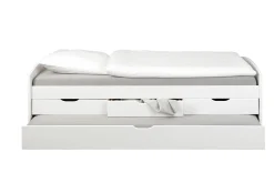 Letto matrimoniale Bayreuth, Sommier per camera da letto, Giroletto per stanza, Struttura porta materasso, 205x63 h98 cm,<Dmora New