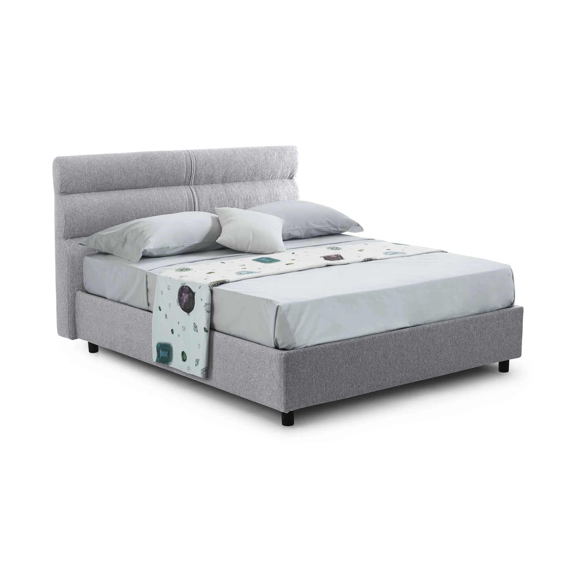 Letto matrimoniale Briaglia, Adatto a materasso Cm 160x200,<Dmora Best