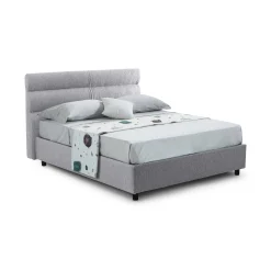 Letto matrimoniale Brienno, Adatto a materasso Cm 160x190,<Dmora Cheap