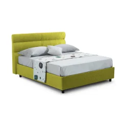 Letto matrimoniale Brienno, Adatto a materasso Cm 160x190,<Dmora Cheap