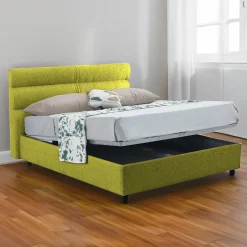 Letto matrimoniale Brienno, Adatto a materasso Cm 160x190,<Dmora Cheap