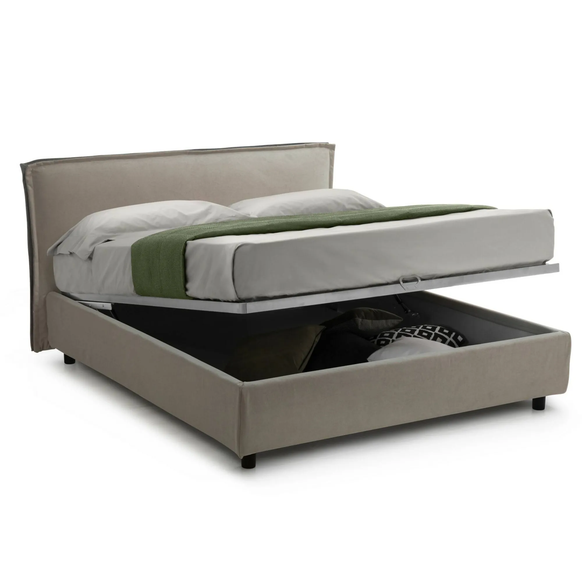 Letto matrimoniale Brolo, Adatto a materasso Cm 160x190,<Dmora Sale