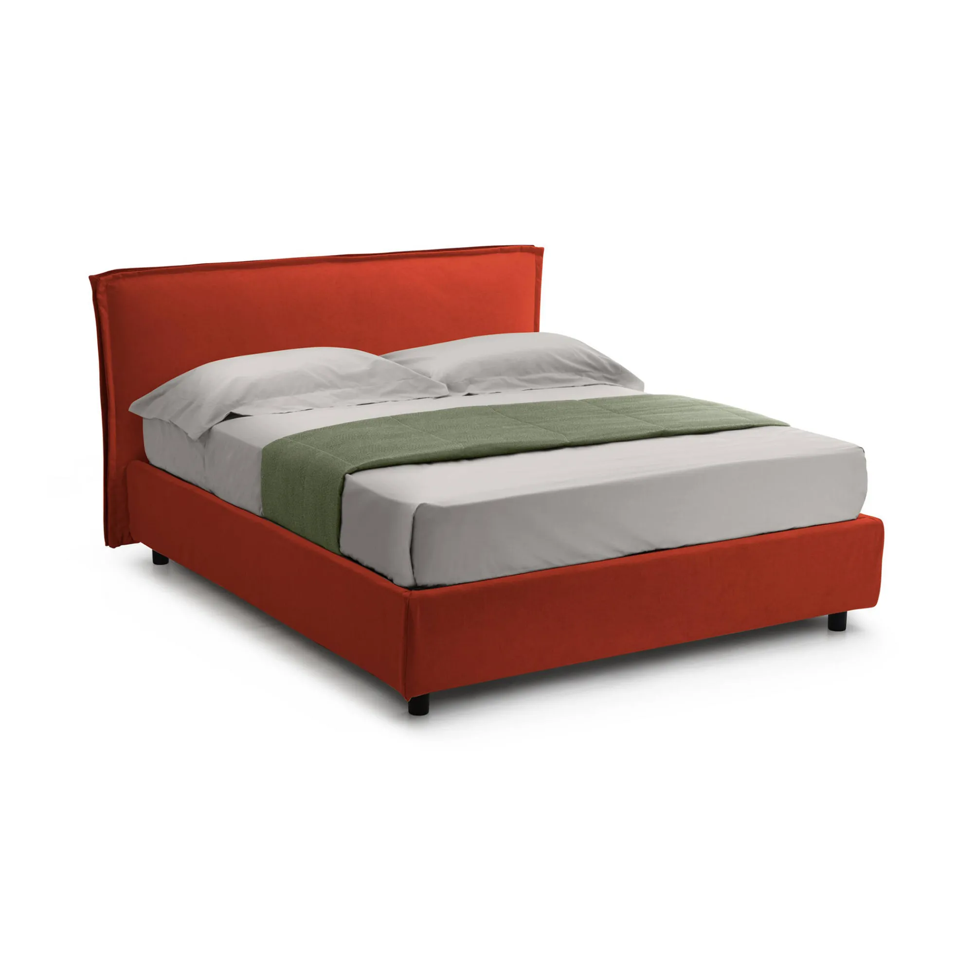 Letto matrimoniale Brunate, Con materasso Cm 160x200 incluso,<Dmora Sale