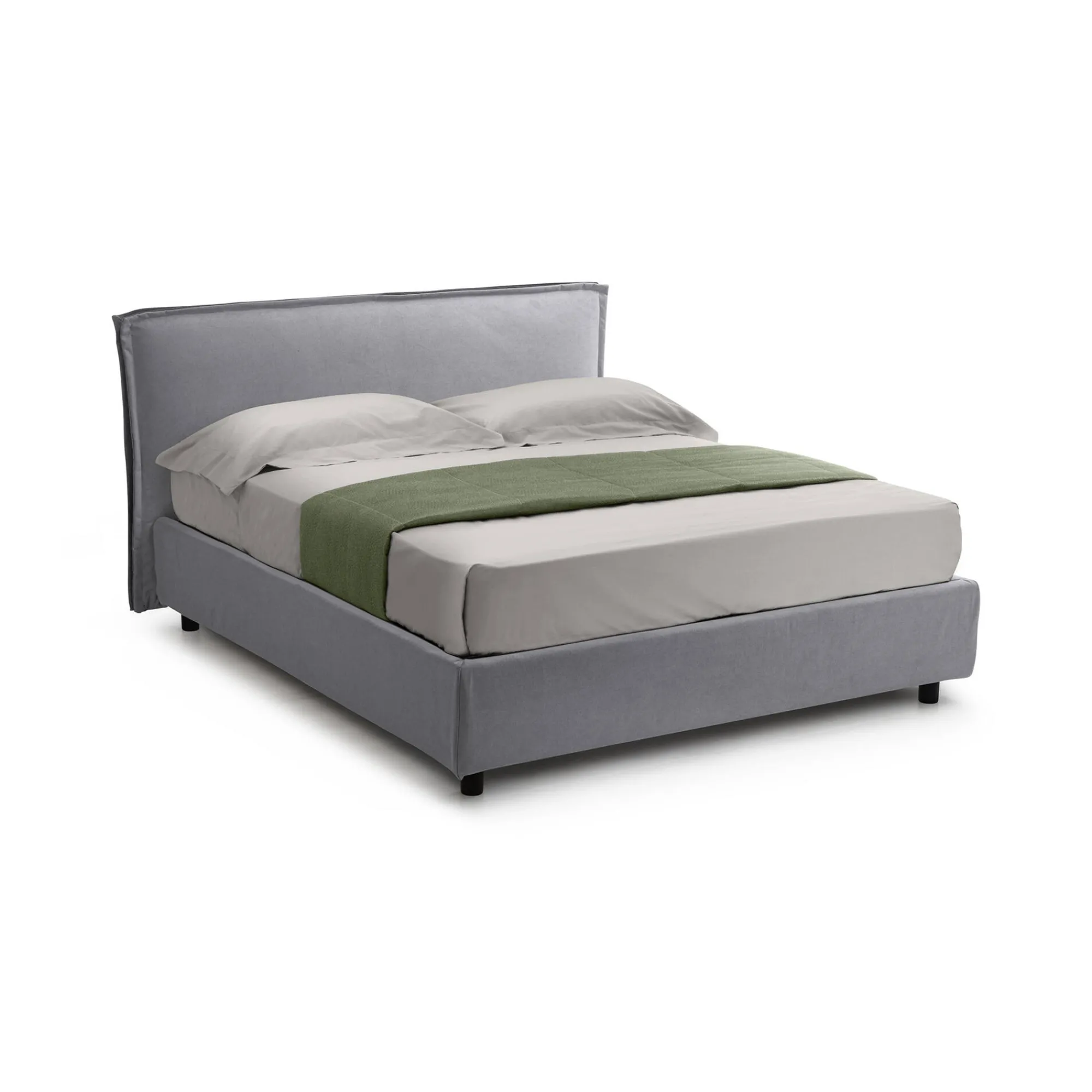 Letto matrimoniale Bubbio, Adatto a materasso Cm 160x200,<Dmora Store