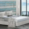 Letto matrimoniale Calcite, con materasso Cm 160x200 incluso,<Dmora Cheap