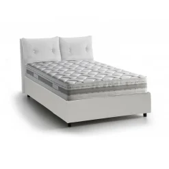 Letto matrimoniale Calcite, con materasso Cm 160x200 incluso,<Dmora Cheap