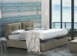 Letto matrimoniale Calcite, con materasso Cm 160x200 incluso,<Dmora Fashion