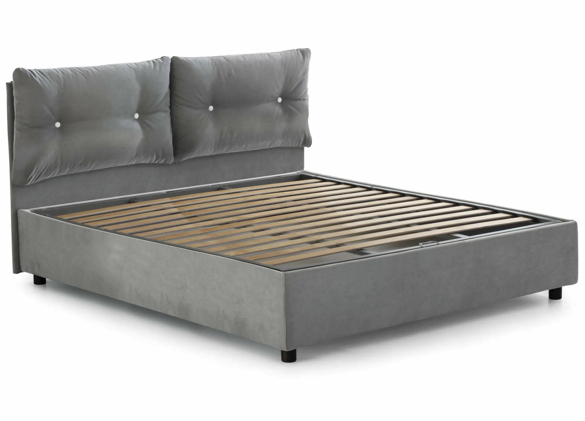 Letto matrimoniale Calcite, con materasso Cm 160x200 incluso,<Dmora Discount