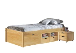 Letto matrimoniale Cuxhaven, Sommier per camera da letto, Giroletto per stanza, Struttura porta materasso, 96x209 h48 cm,<Dmora Sale