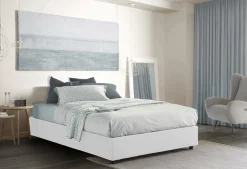 Letto matrimoniale Dcistan, adatto per materasso Cm 160x190,<Dmora Outlet