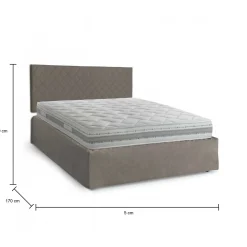 Letto matrimoniale Delinda, Cm 160x190,<Dmora Store