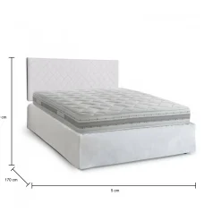 Letto matrimoniale Delinda, Cm 160x190,<Dmora Hot