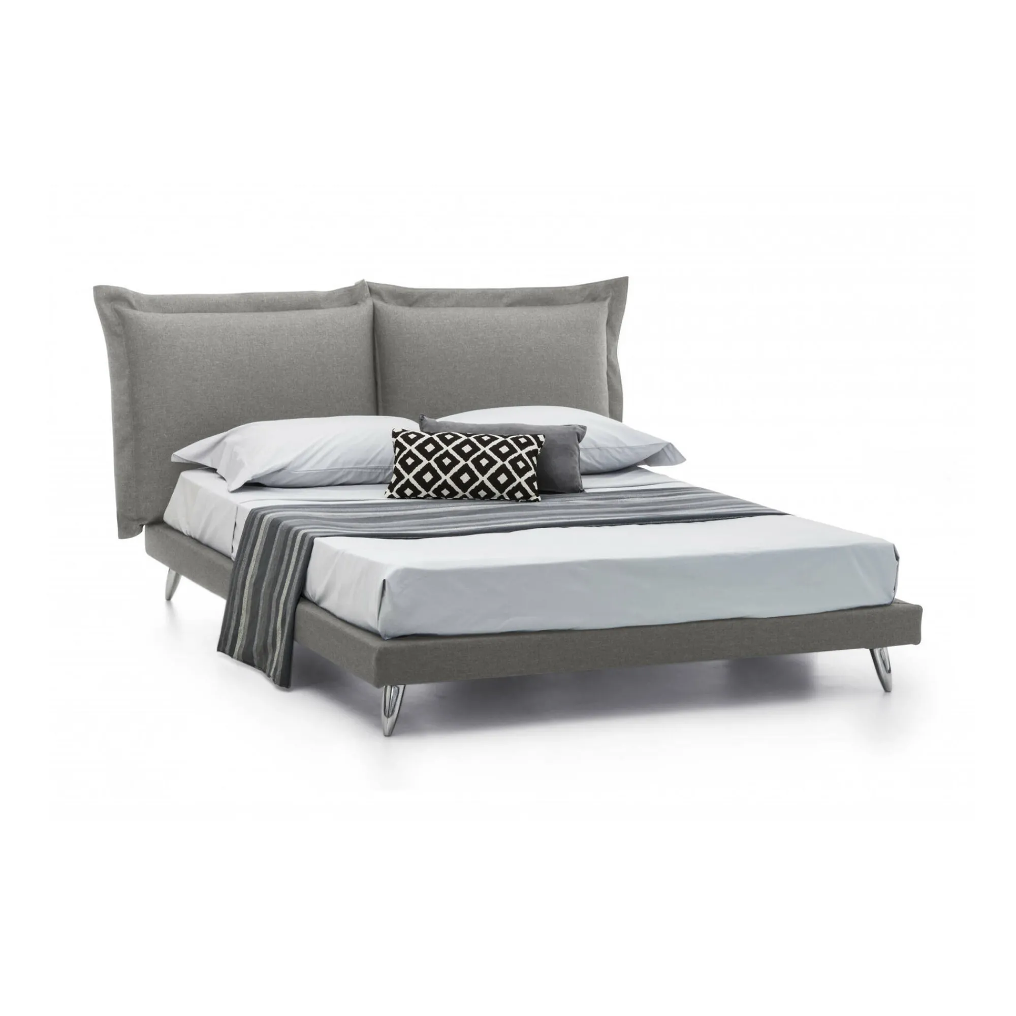 Letto matrimoniale Dgiraud, adatto per materasso 160x190 cm,<Dmora Flash Sale