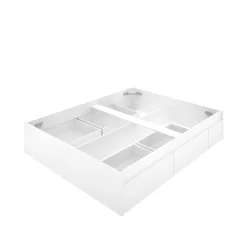 Letto matrimoniale Dmaresc, 197x160h37 cm,<Dmora Clearance
