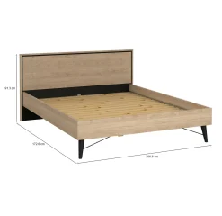 Letto matrimoniale Dsibill, 207x173 h91 cm,<Dmora Online