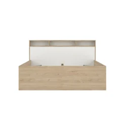 Letto matrimoniale Enteng, 216x170 h97 cm, Rovere e Bianco<Dmora Online