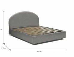 Letto matrimoniale Fiorella, adatto per materasso Cm 160x200,<Dmora Cheap