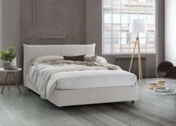 Letto matrimoniale Geras, con materasso Cm 160x200 incluso,<Dmora Fashion