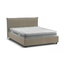 Letto matrimoniale Geras, con materasso Cm 160x200 incluso,<Dmora Hot